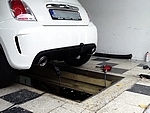 Fiat 500 Abarth trekhaak gemonteerd